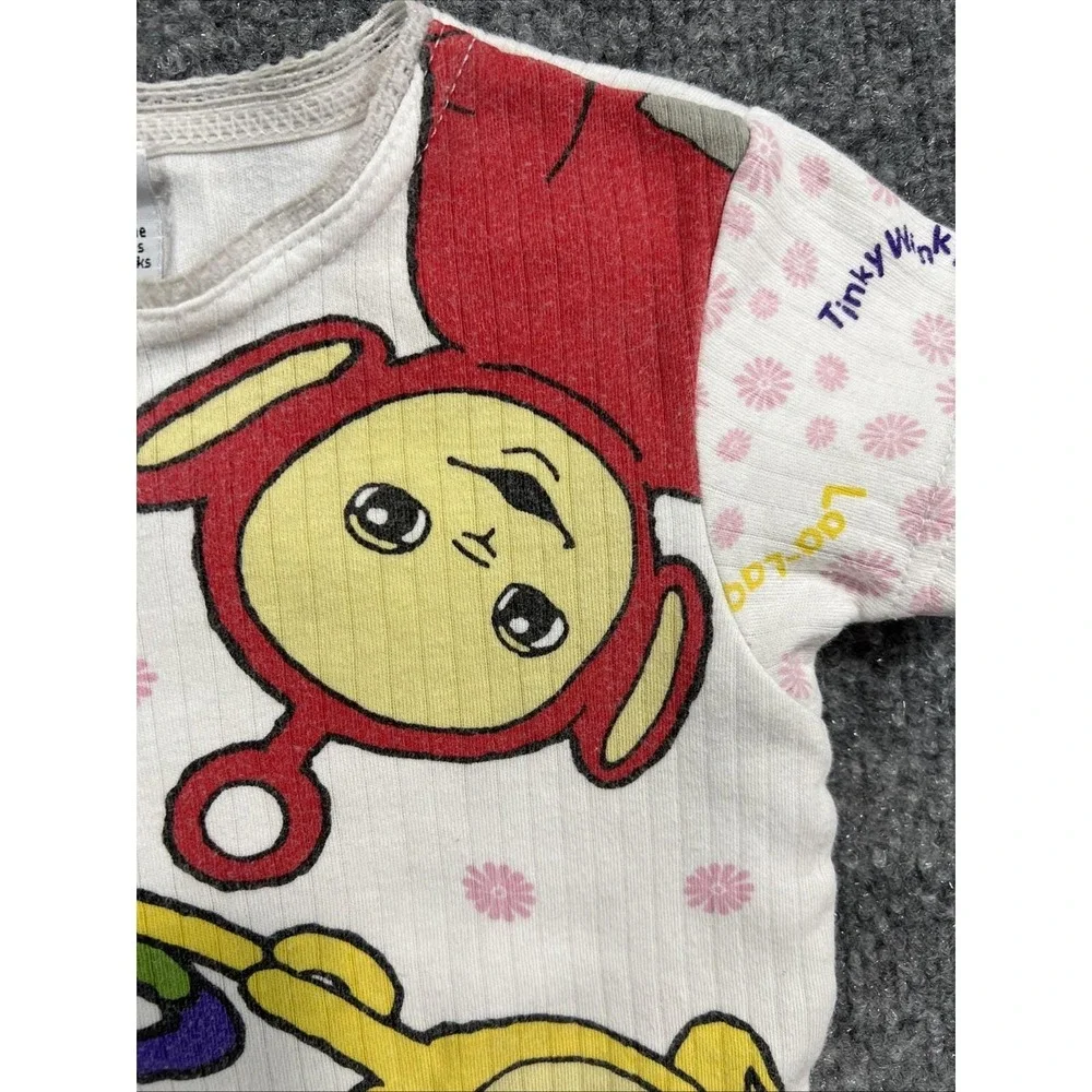 Vintage 1999 Teletubbies Ribbed Graphic T-Shirt - Kids Size 4 - Ragdoll / AME